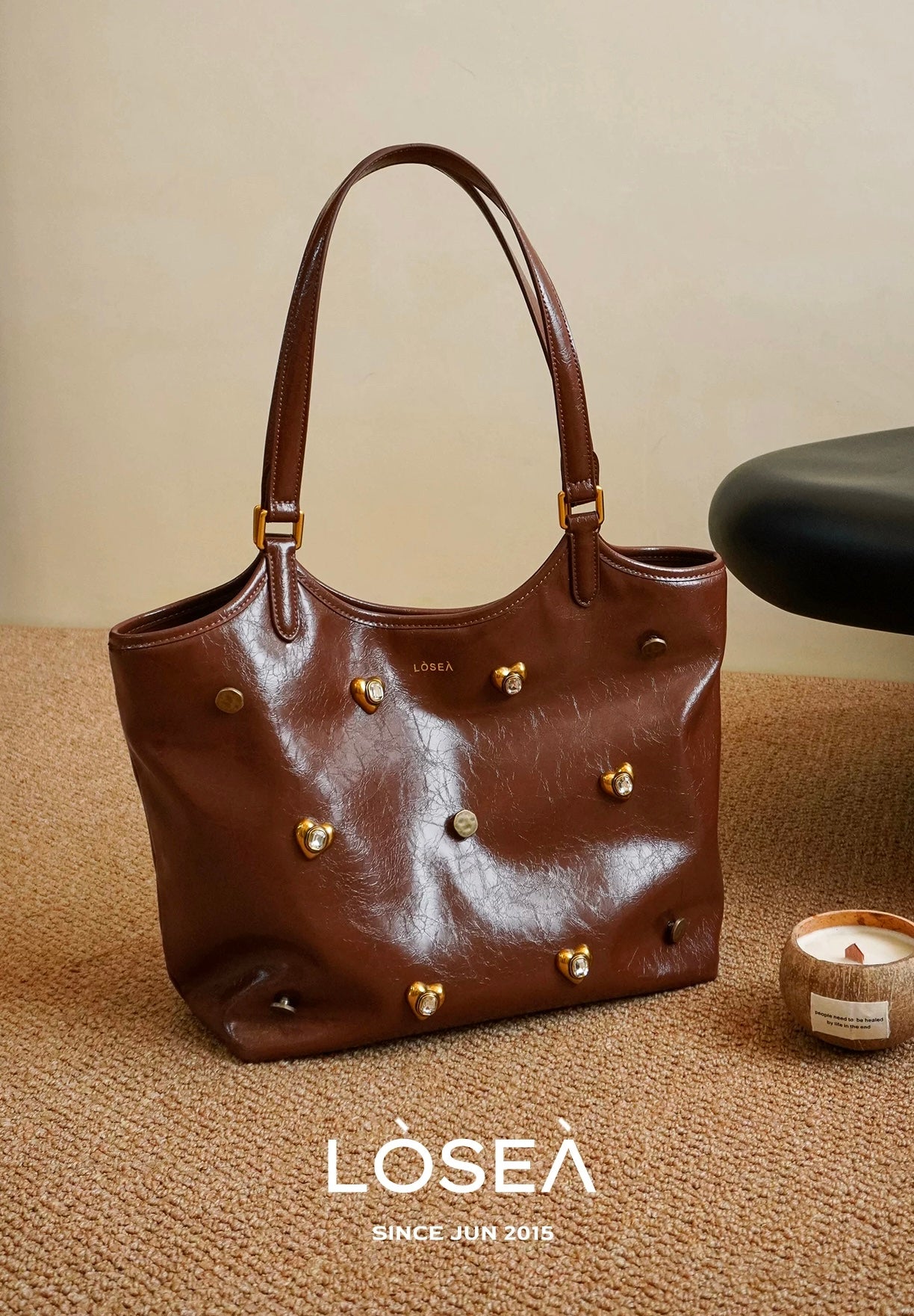 WEEKEND COWHIDE TOTE BAG